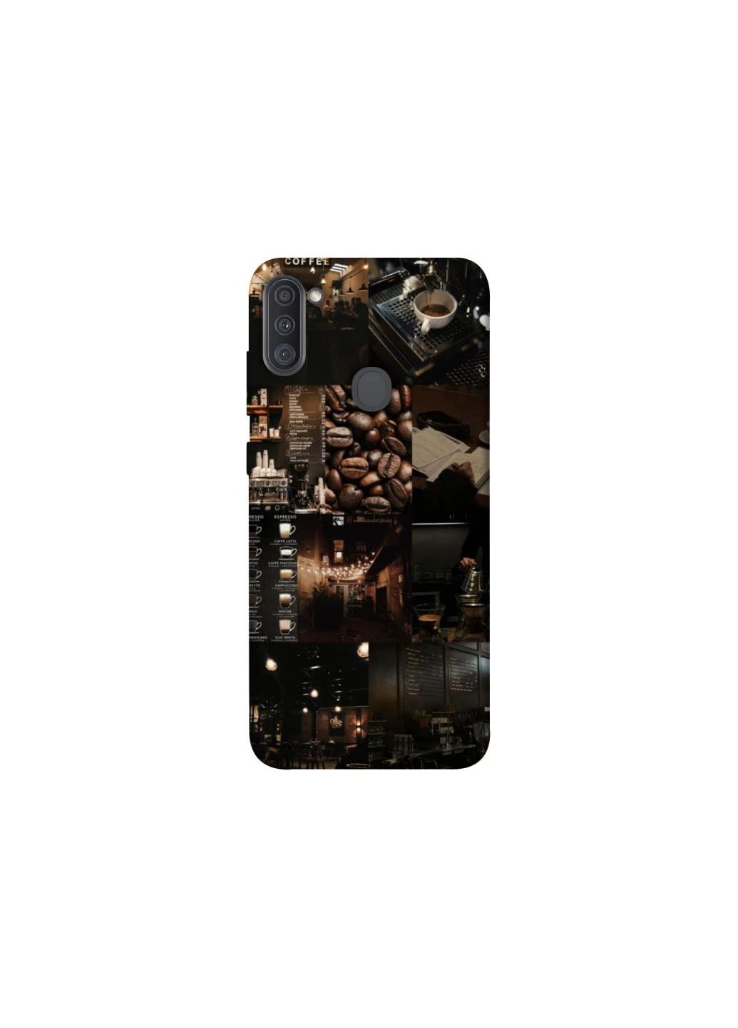 Чехол на Samsung Galaxy A11 Coffee collage ver.1 Frontalka (355321973)