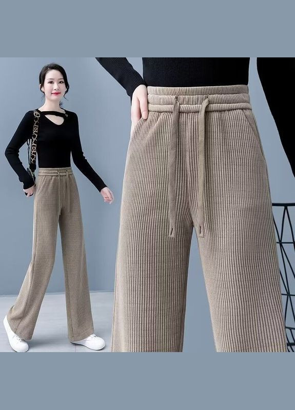 Брюки Casual Brown L No Brand (329330363)