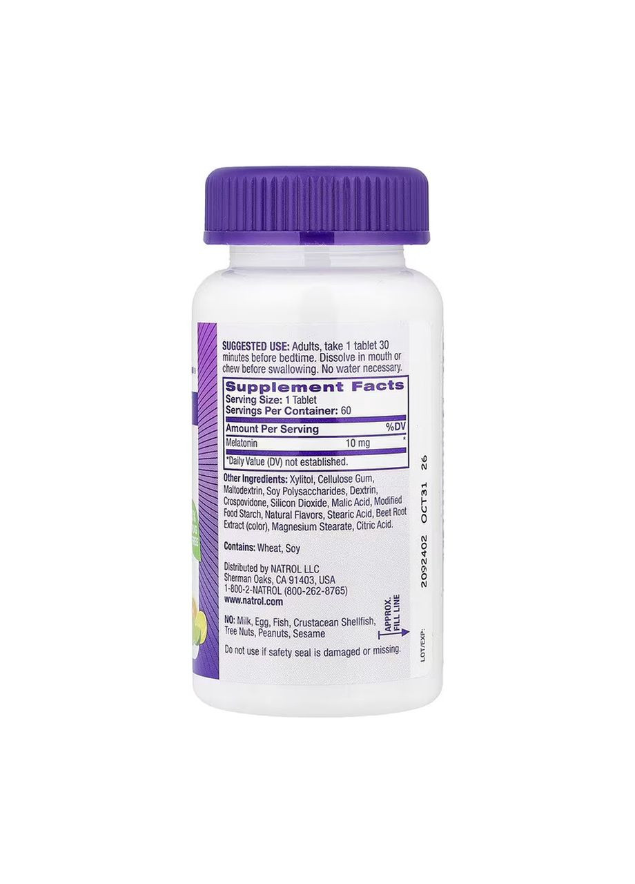 Melatonin 10mg - 60 tabs Natrol (369400176)