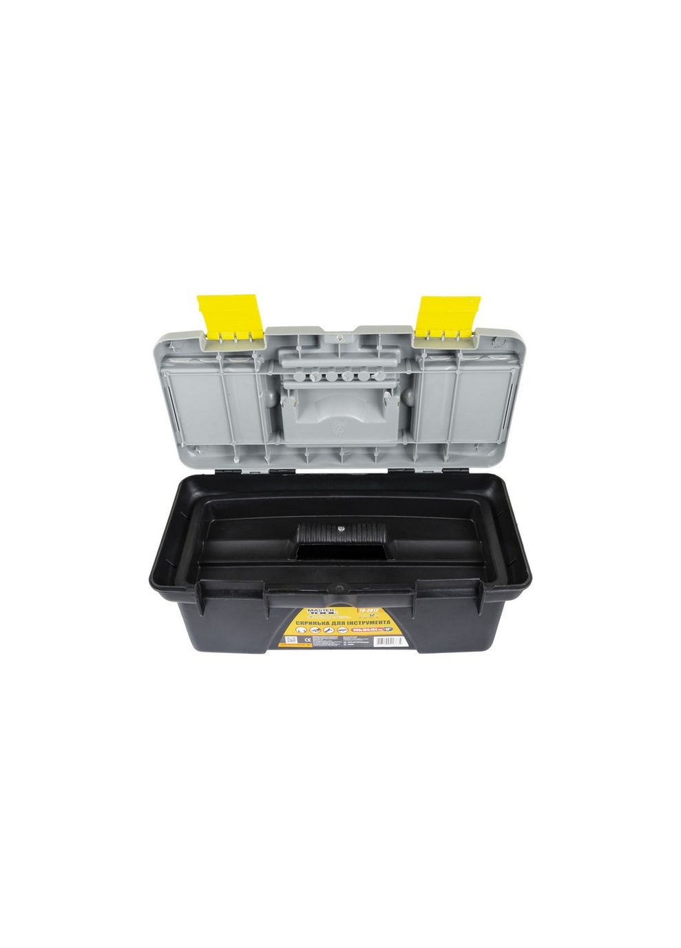 Скриня для інструментів з пластиковими замками знімні органайзери 12" 300х154х124 мм 79-2812 Mastertool (365626802)