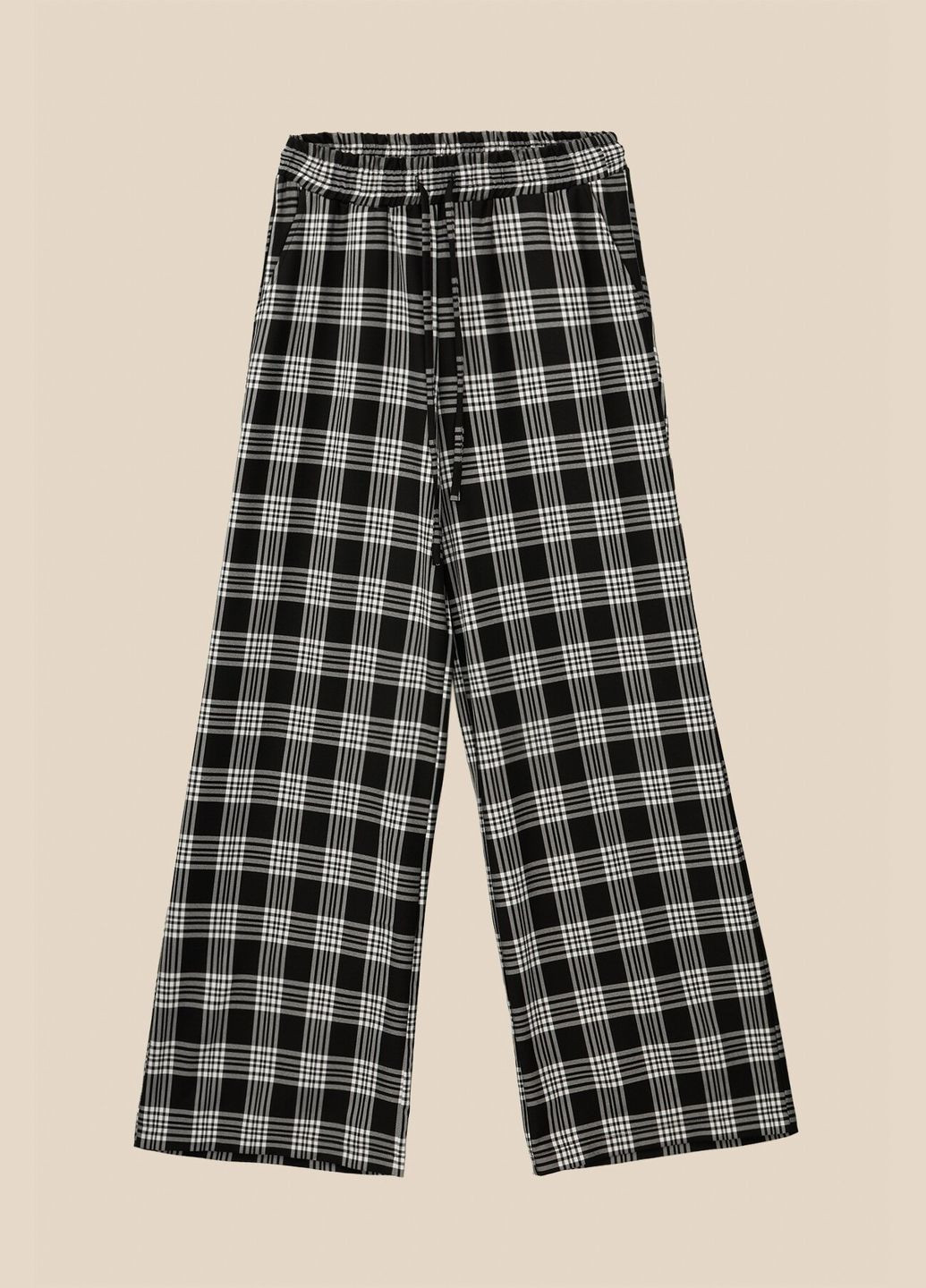 Черно-белые кэжуал демисезонные брюки LAWA