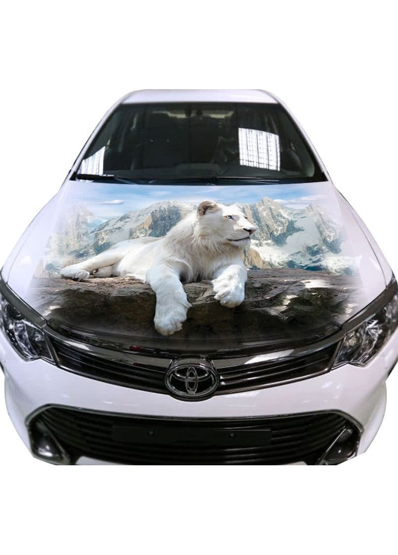 3д наклейка на капот 3D TUNING STUDIO Лев 1200х1500х0.080мм No Brand (362499836)