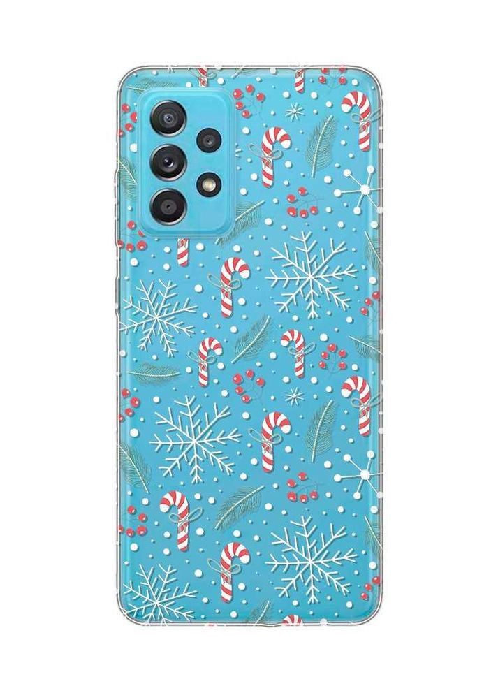Прозорий чохол на Samsung Galaxy A52 Новорічний фон (принт 199) Creative (362969231)