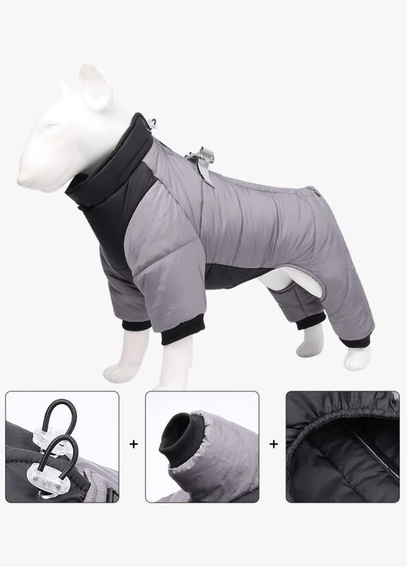 Синтепоновый комбинезон для котов и кошек Pet Style "DuoMM" Серый S No Brand - (323237325)