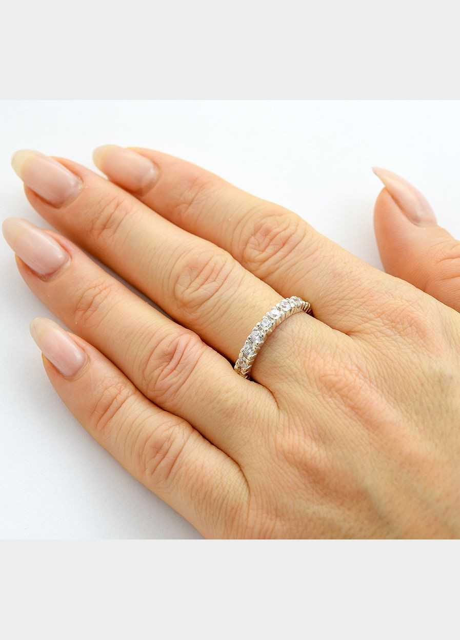 Кольцо женское с камнями 7579 SE, размер Maxi Silver (341539977)