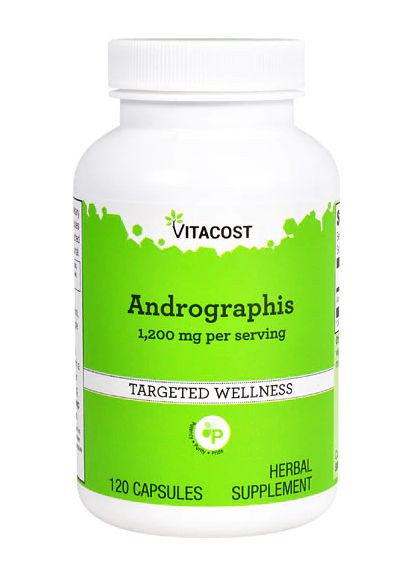 Андрографіс,, Andrographis, 1200 мг, 120 капсул Vitacost (365987658)