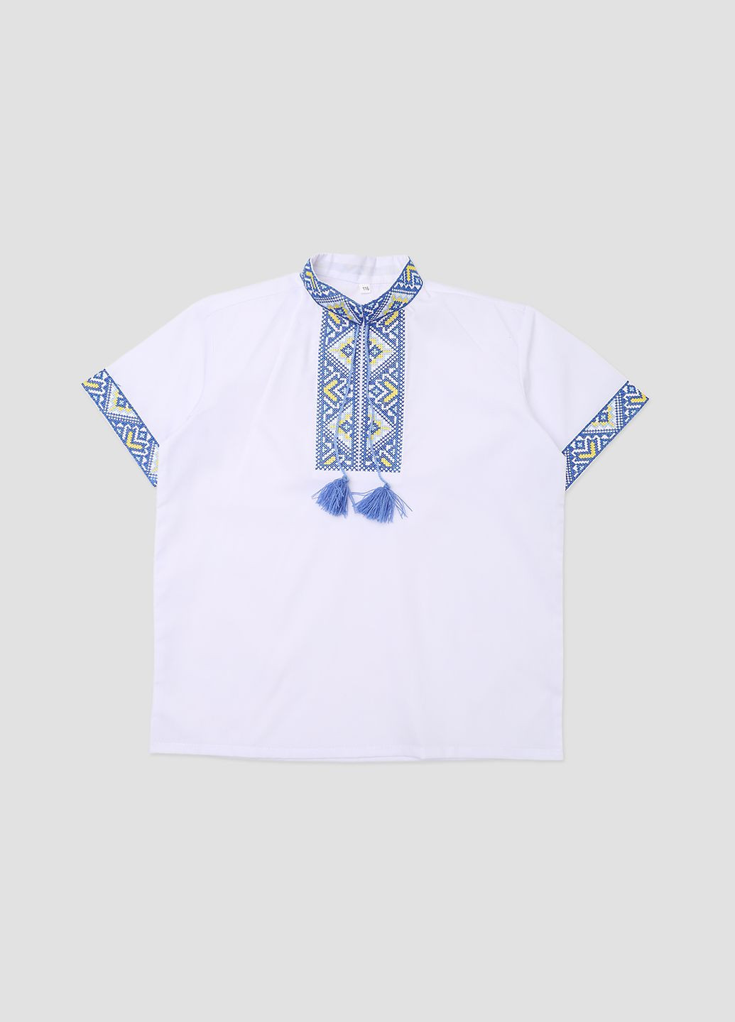 Белая вышиванка для мальчика цвет белый cb-00279000 Козачок поплин (333298929)
