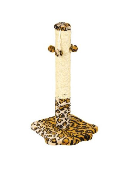 Дряпка (когтеточка) Д04 столбик с 4-мя бубонами 67 cм (4820157402962) Природа (315717879)