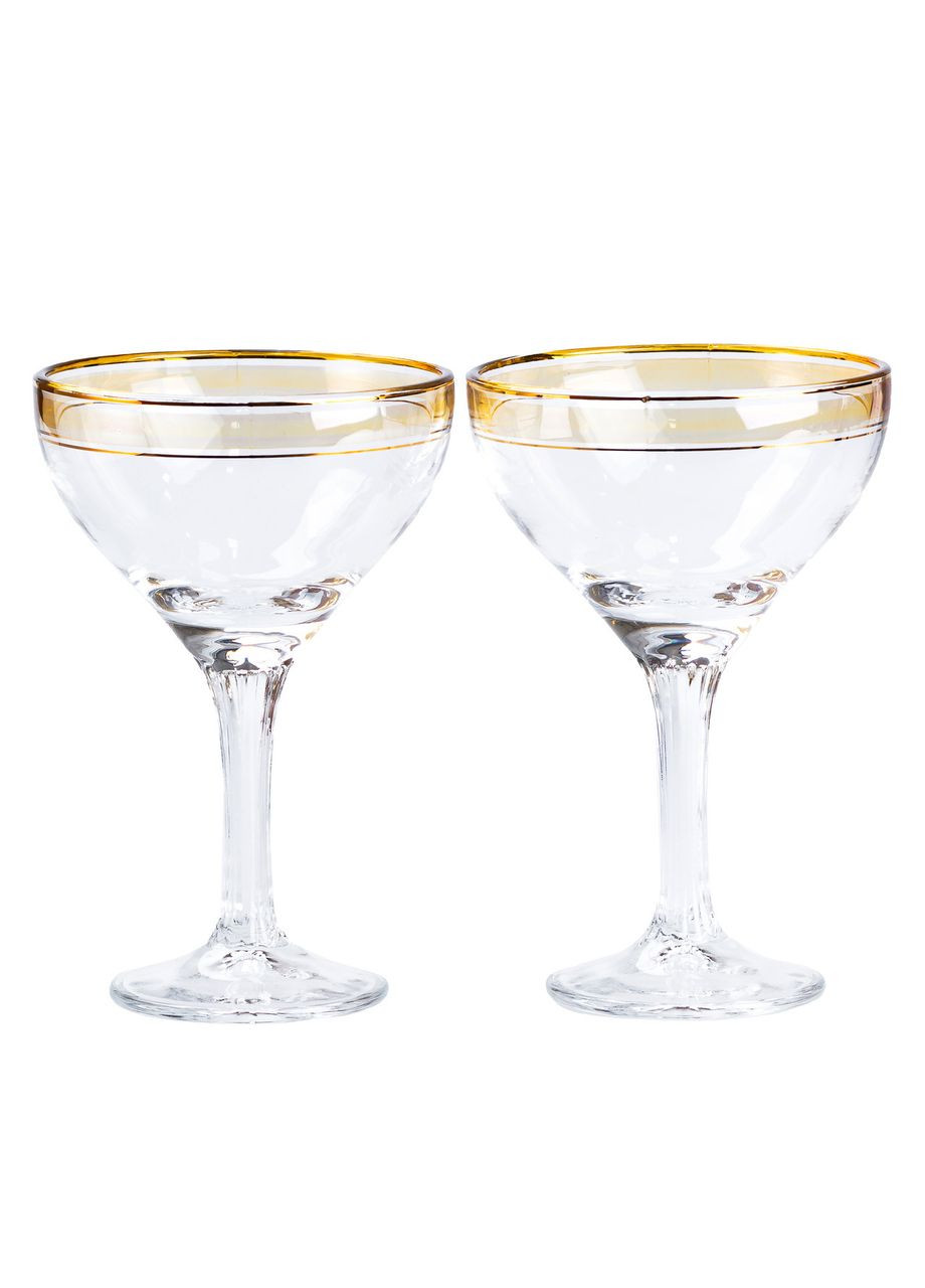 Келихи для коктейлів 2 штуки по 290 мл жовтий TS Kitchen HP544 (317511732)