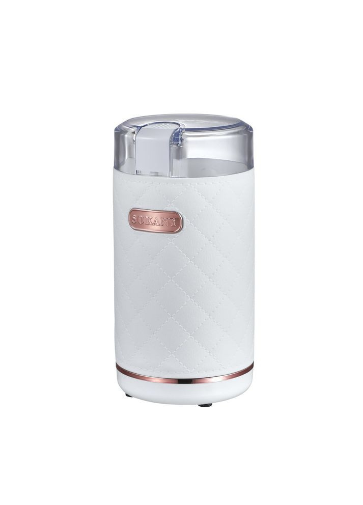 Електрична кавомолка з лезами з нержавіючої сталі подрібнювач для кавових зерен спецій Біла (EC337) Sokany (361161844)