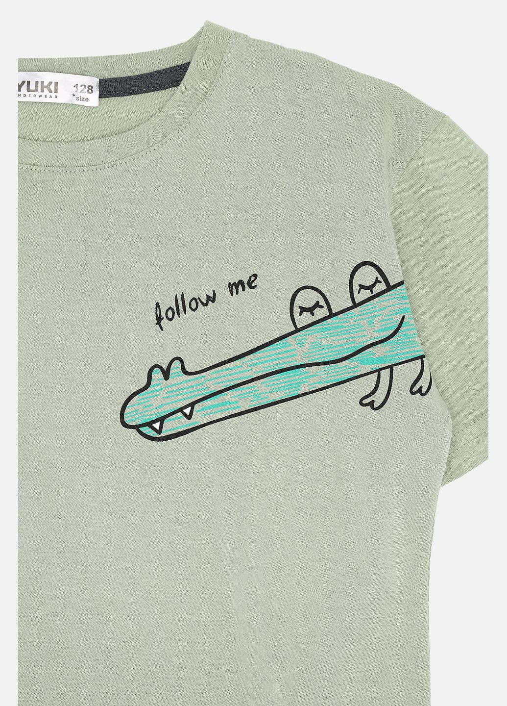 Оливковая пижама с шортами для мальчика цвет оливковый cb-00278282 Yuki