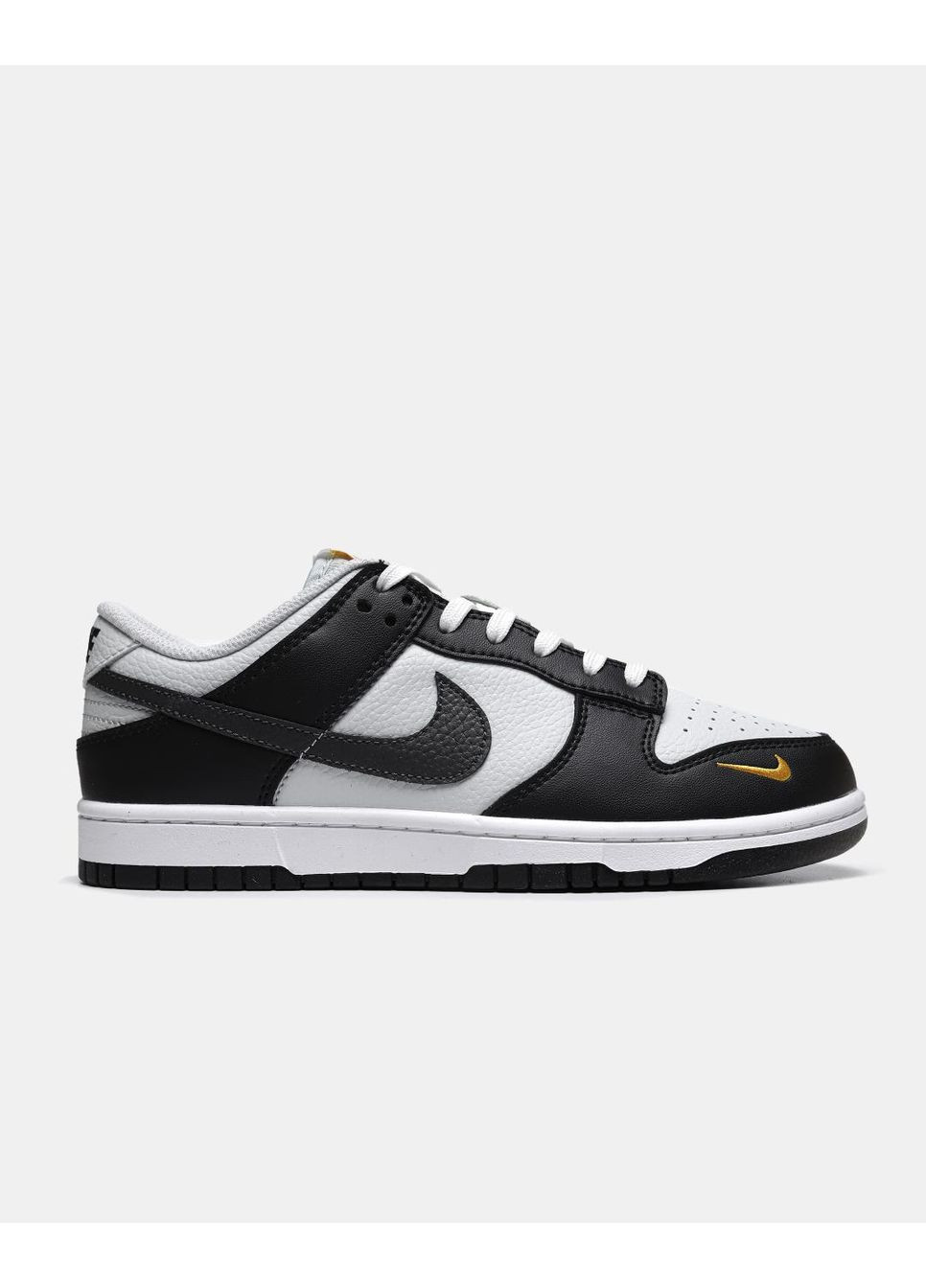 Чорні Осінні кросівки чоловічі nike dunk low mini swoosh - black total orange найк сб данк No Brand