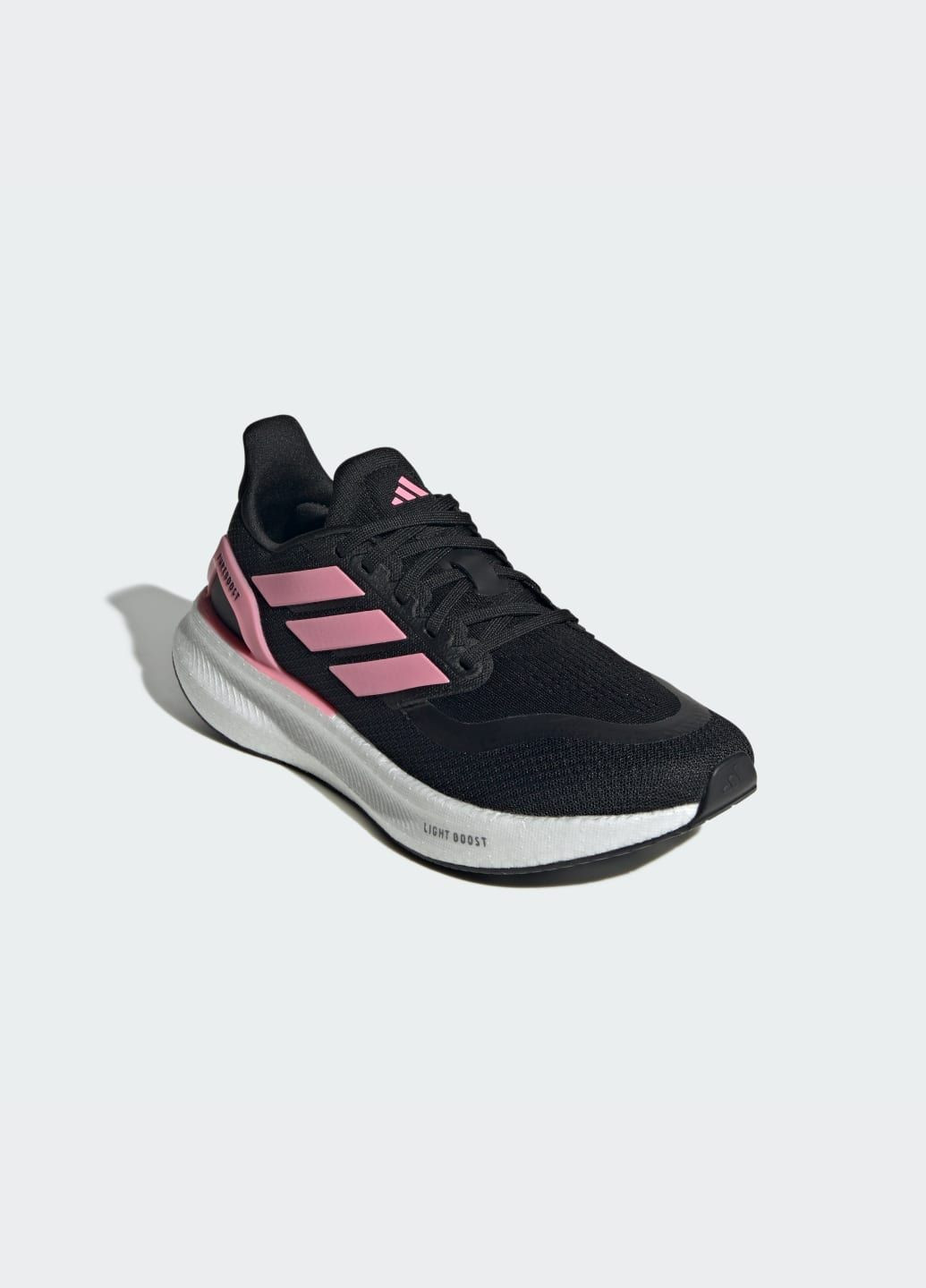 Кроссовки для бега Pureboost 5 Running Shoes adidas чёрные всесезоны (369631950)