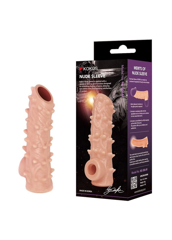Насадка на член Nude Sleeve NS 006 M Kokos (317405634)