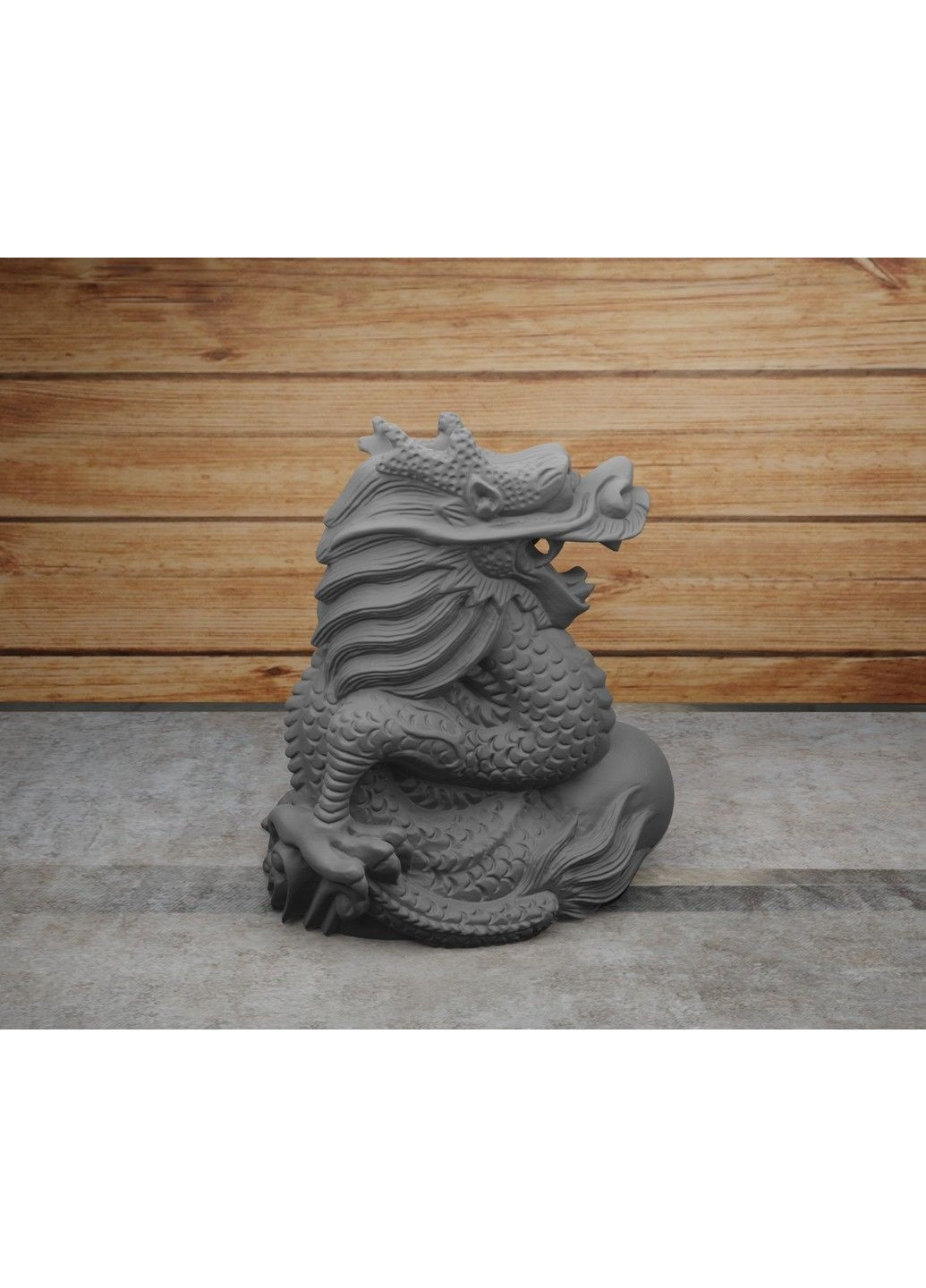 Статуетка дракона з кулею - яйцем. Символ 2024 року. Золотистий, 5 см ЗаСвіт (280940616)