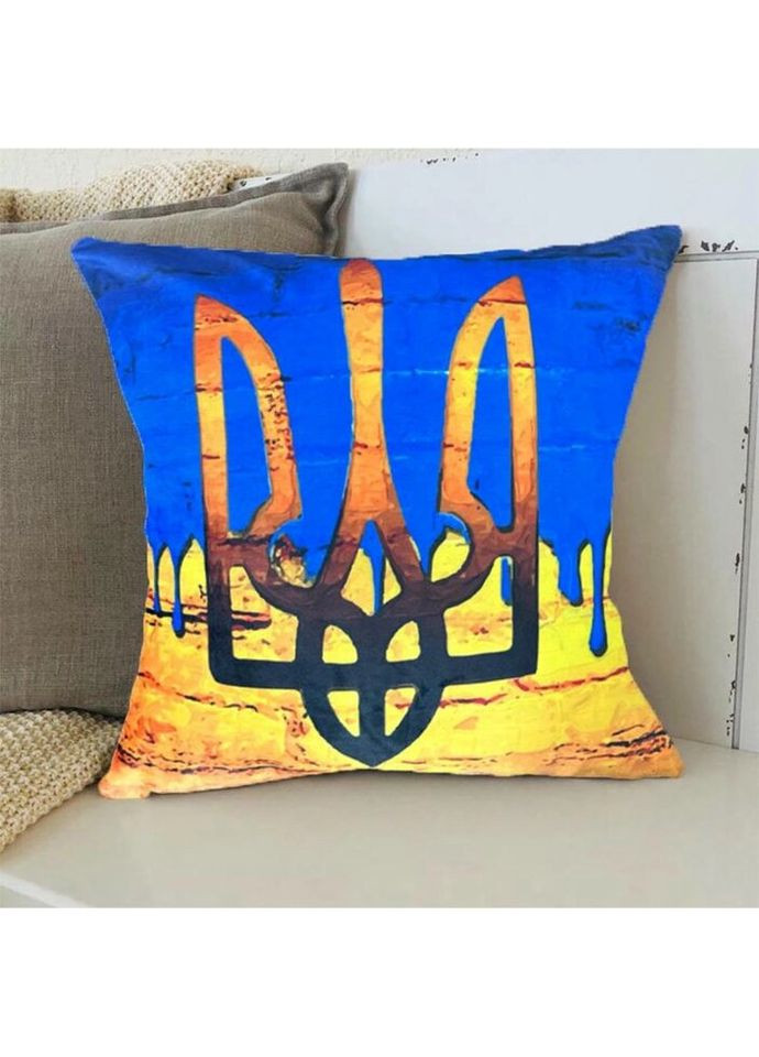 Подушка патриотическая 3D Украинская гордость 2693_E 12680 50х50 см Fashion (297158815)