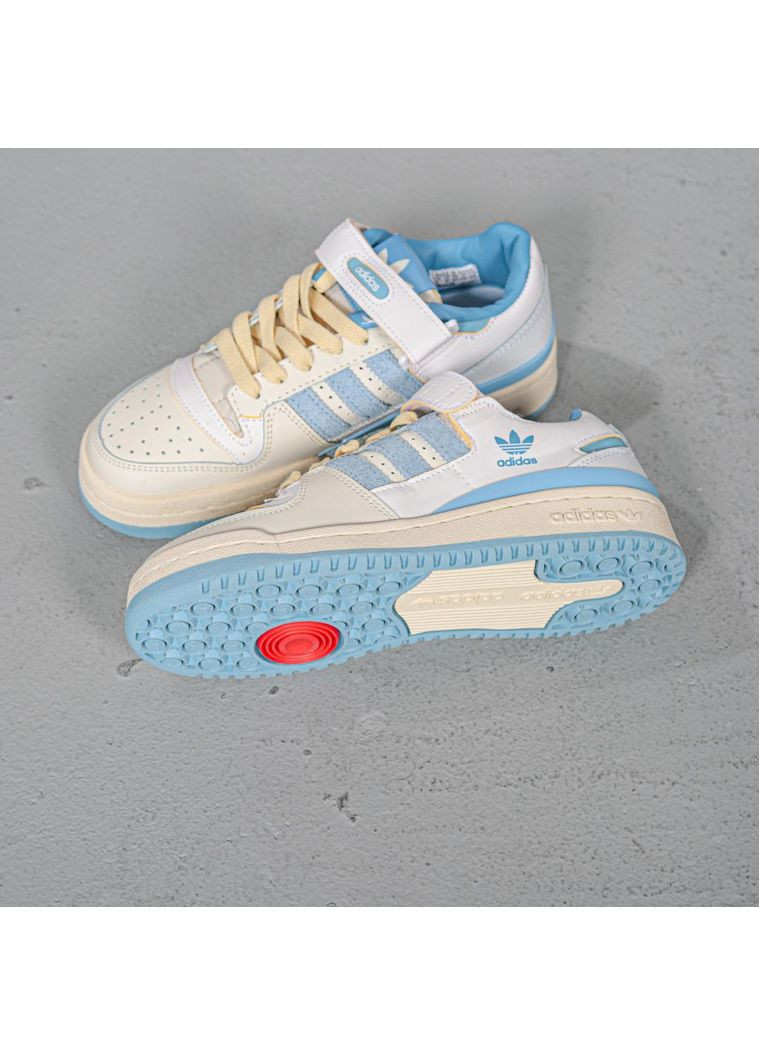 Бежеві Осінні кросівки чоловічі adidas forum 84 low carolina blue адідас форум 84 No Brand