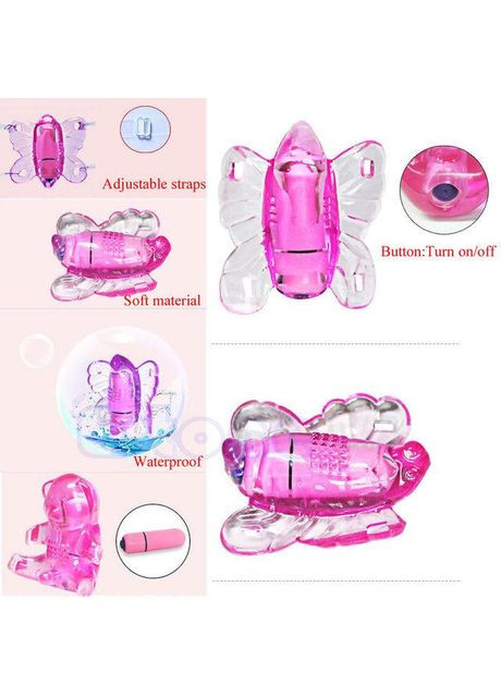 Кліторальний вібратор-метелик Butterfly No Brand (339864866)