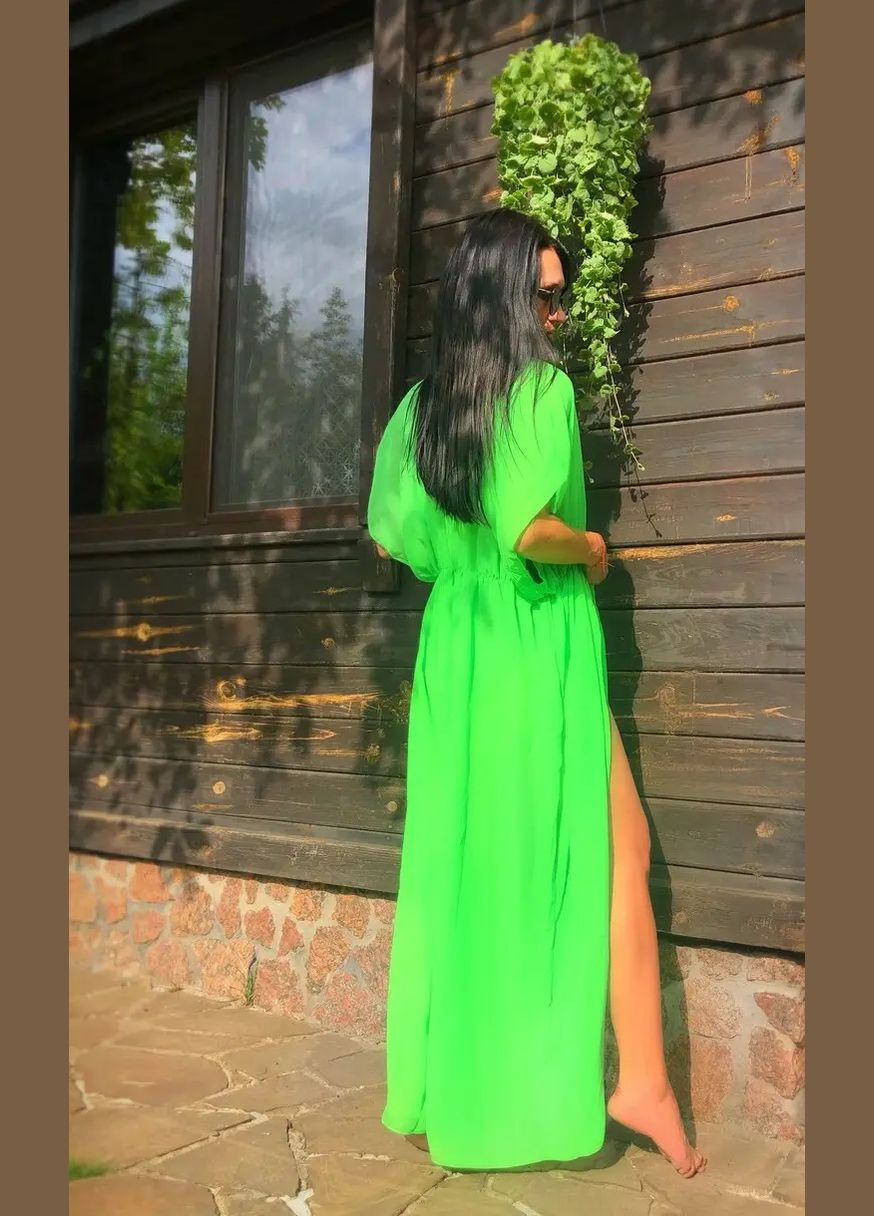 Туника длинная пляжная шифон Exclusive (307809559)