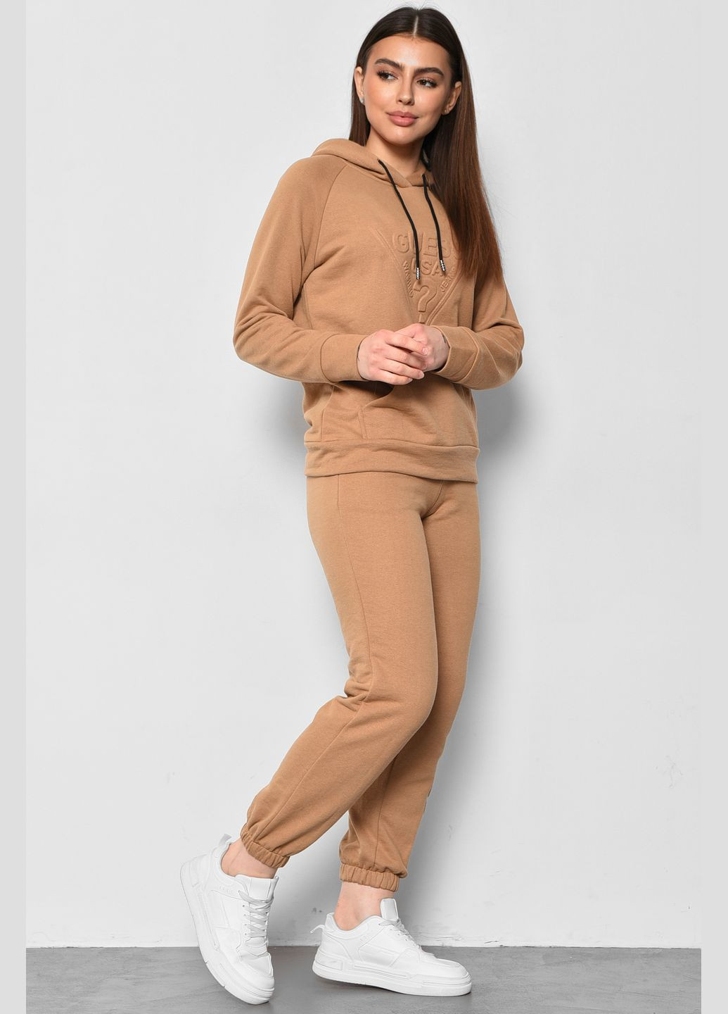 Спортивний костюм жіночий коричневого кольору Let's Shop (292251636)