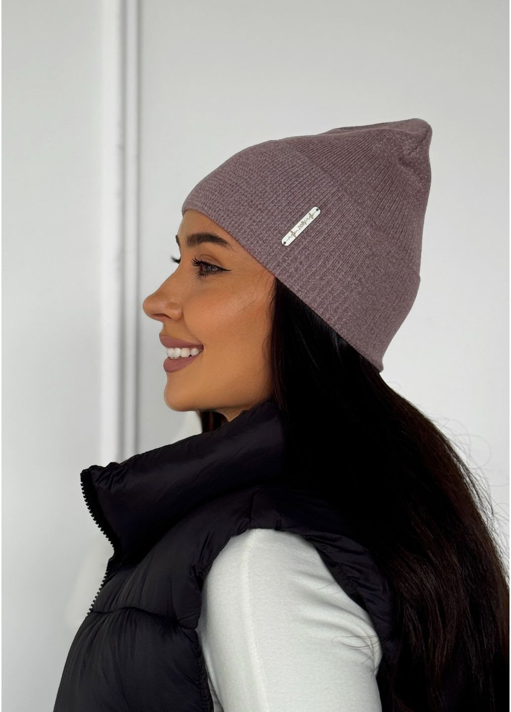Женская шапка с отворотом – комфорт и стиль InFashion Шапка (366152472)