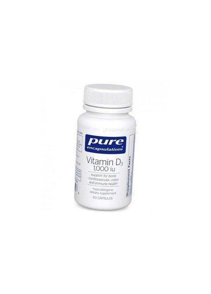 Вітамін D3, Vitamin D3,, 1,000 МО, 60 капсул (PE00819) Pure Encapsulations (266799274)