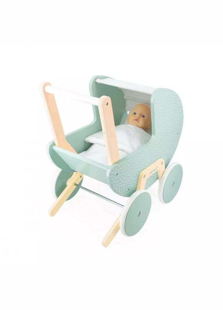 Коляска для куклы мятная Janod (315604334)