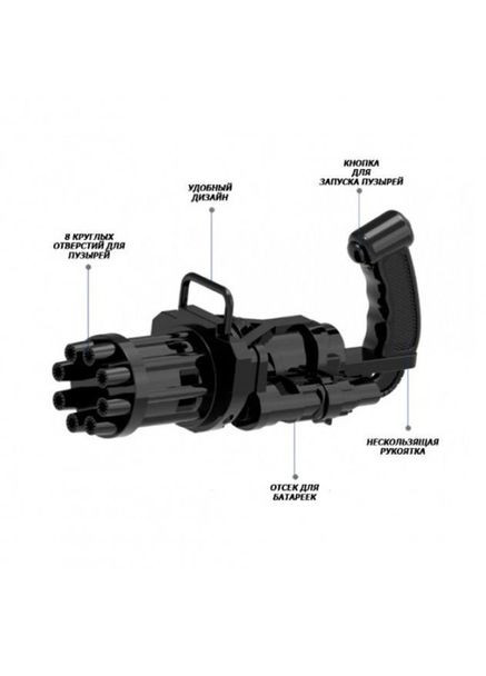 Пулемет детский с мыльными пузырями Gatling Миниган SI-528 WJ 950 No Brand (350937028)