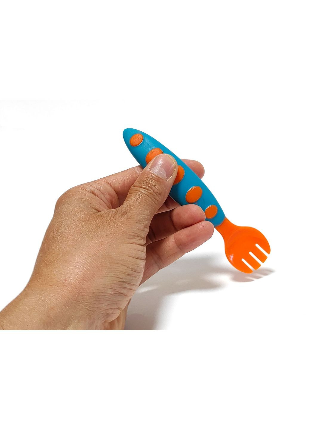 Набір столових приладів для дітей з двох предметів,, 14см, синій. Bimbo (316318872)