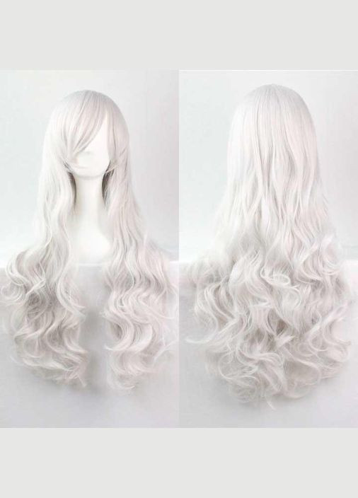 Парик волнистый аниме 80 см косплей "Голубой" No Brand (327875664)