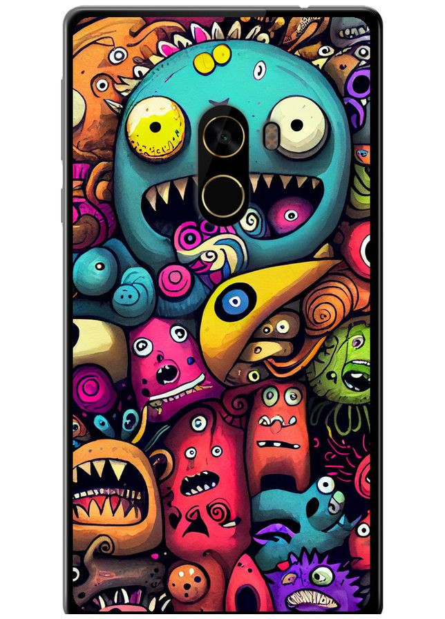 Силиконовый чехол 'Cмешные монстры' для Endorphone Xiaomi Mi MiX 2 (302393163)