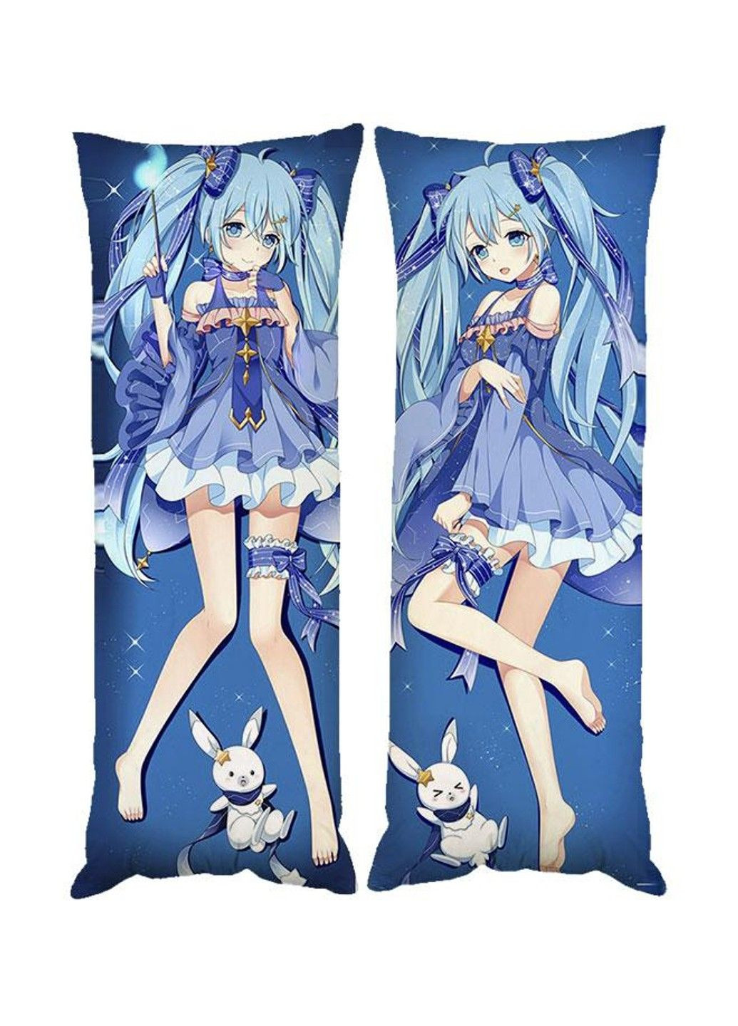 Подушка дакимакура Вакалоид Мику Хатцуне декоративная ростовая подушка для обнимания двусторонняя No Brand (329433456)