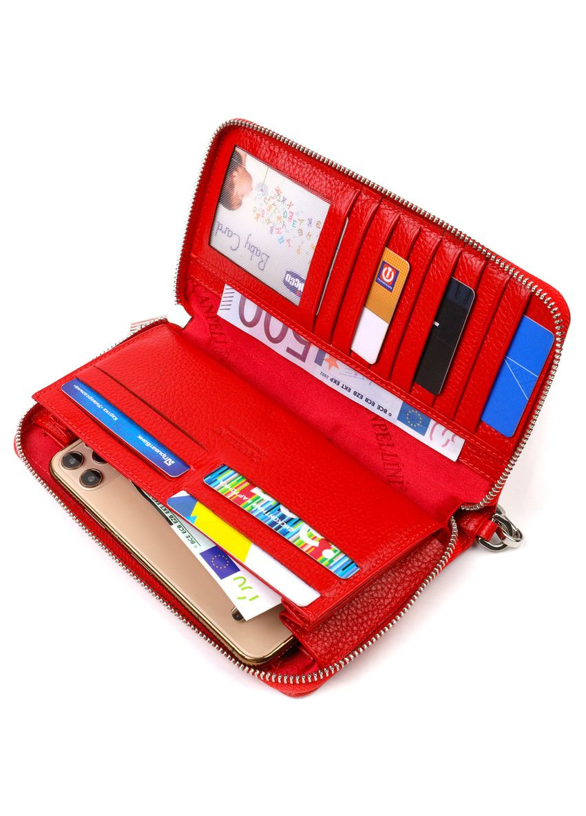 Яркий клатч для женщин из натуральной кожи 21921 Canpellini (298566691)