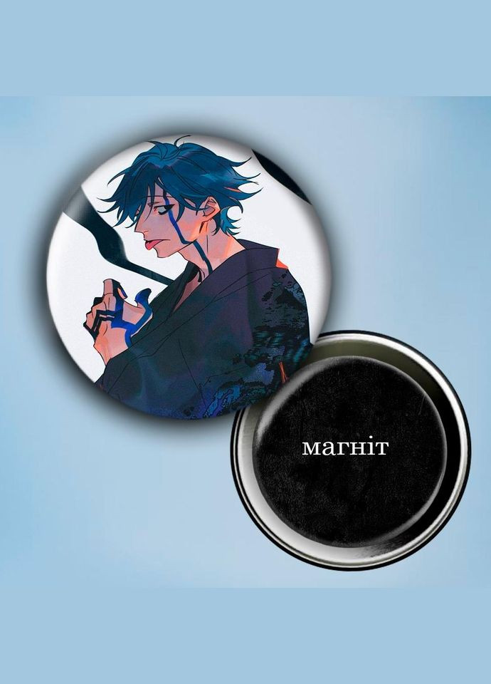 Фотомагніт (магніт на холодильник) Аніме Фарс із вбивства дівчини нежиті #0007 56 мм чорний No Brand (309157372)