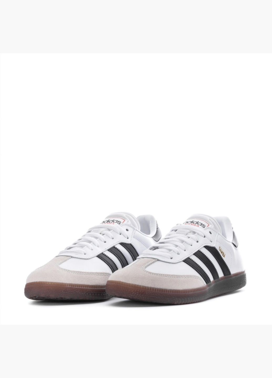 Белые всесезонные кроссовки унисекс samba classic white ih6001 adidas