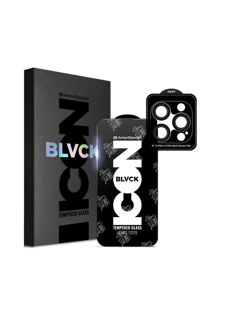 Скло захисне (m462607) ArmorStandart Supreme Plus Black Icon Apple iPhone 13 Pro (367072224)