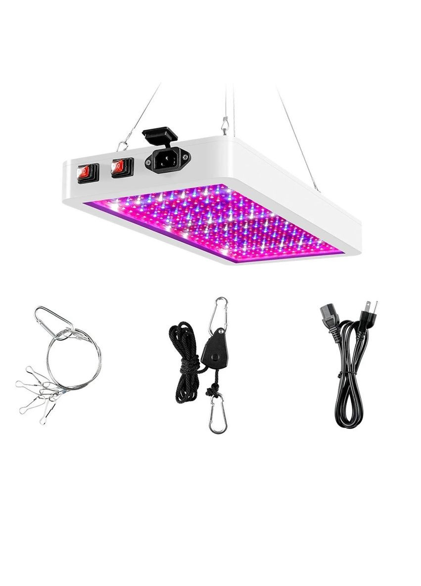 Фітолампа для рослин 2000 Вт Білий 3 режими світіння 312 світлодіодів (FL312S) IR (329444273)