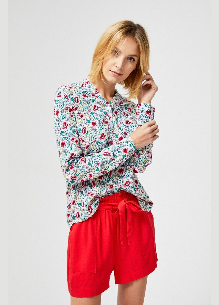 Белая блуза Moodo