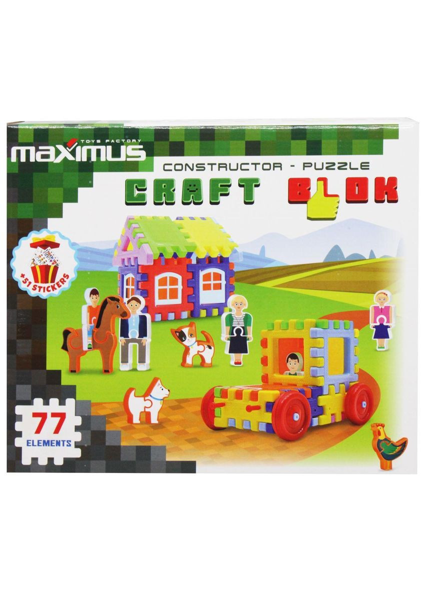 Конструктор "Craft Blok", 77 элементов (9176) Maximus (362428351)