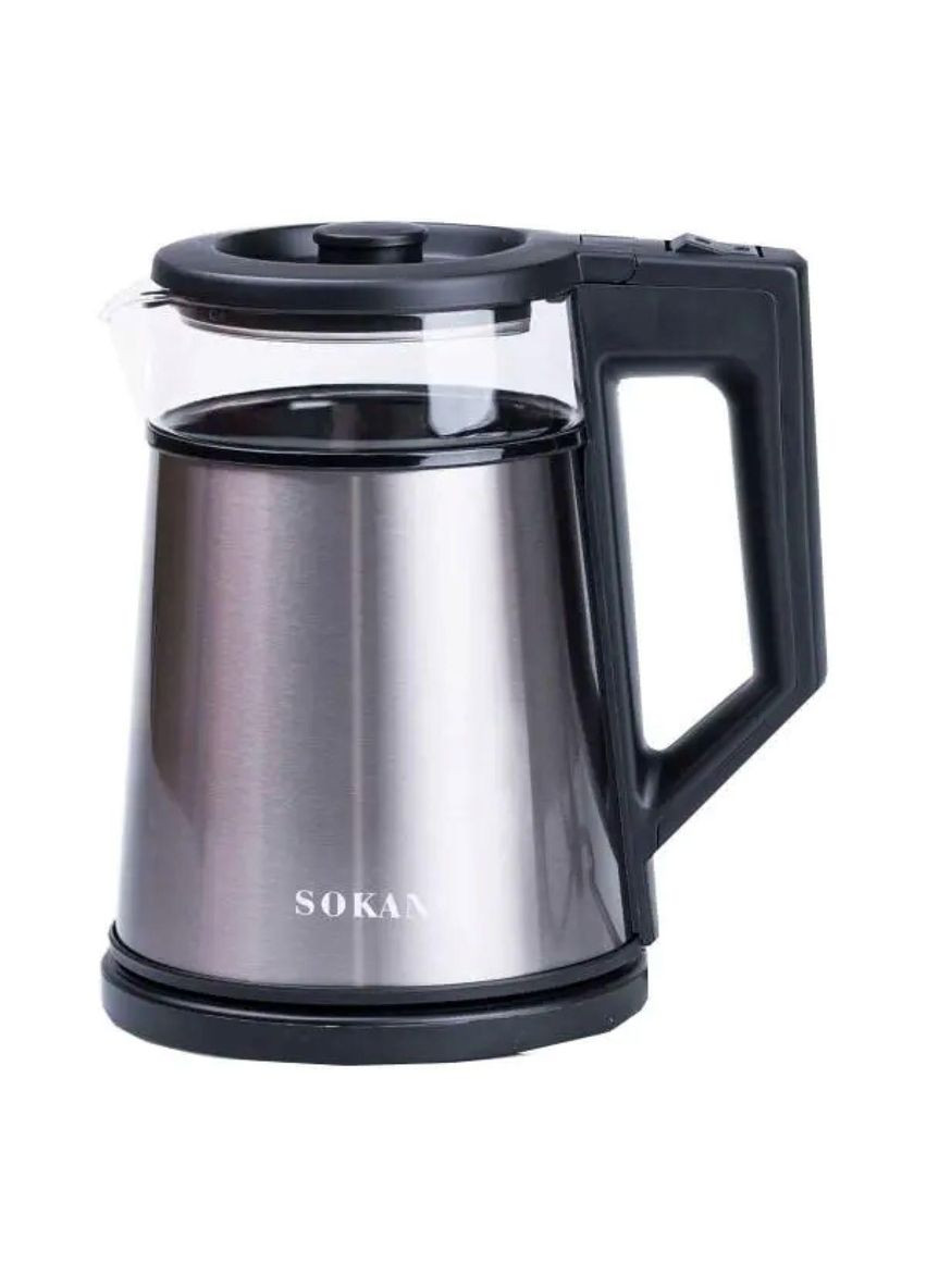 Електрочайник з автоматичним вимкненням 1.7 л побутовий 2000 Вт SK-SH-1076G Sokany (351431685)