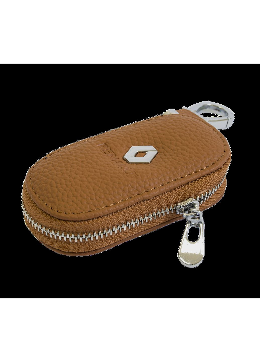 Ключниця, шкіряна автоключниця з логотипом РЕНО (коричнева 20001) Renault (360949324)