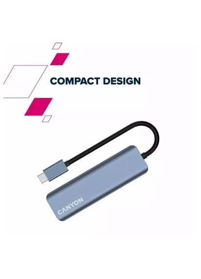 Концентратор (CNS-TDS18) VAG hub DS-18 5in1 USB-C Grey (366645978)