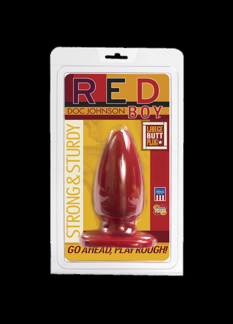 Анальная пробка-втулка Red Boy - Large 5 Inch, макс. диаметр 5,5см Doc Johnson (293959544)
