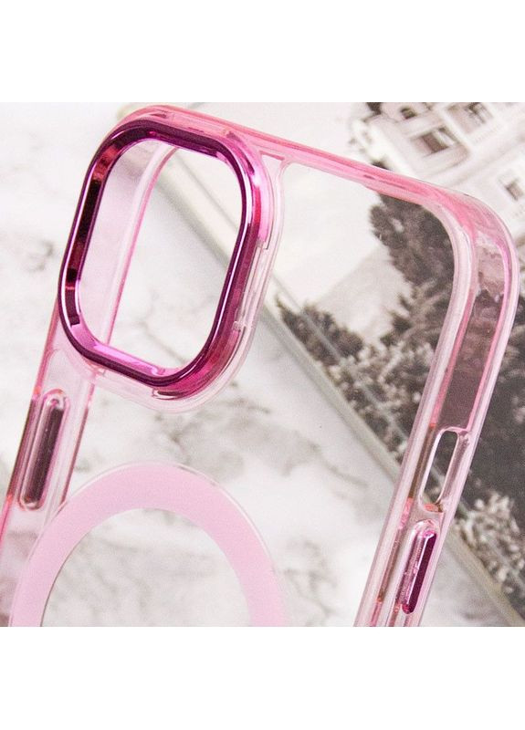 Чехол TPU Iris с MagSafe для Apple iPhone 14 (6.1") Светло розовый Epik (372972501)