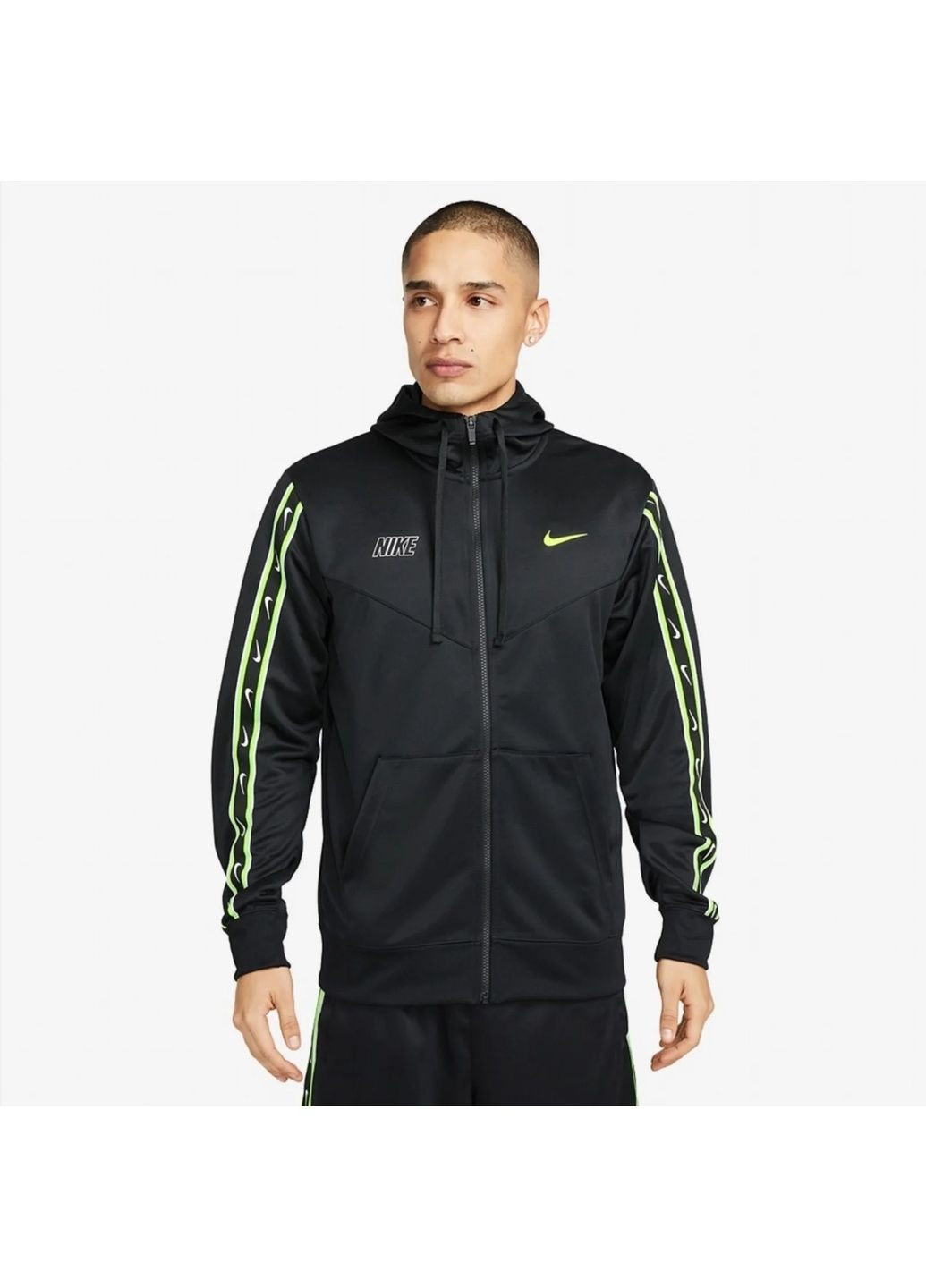 Женская толстовка Sportswear Repeat Full-Zip Hoodie Black Nike (364662589)