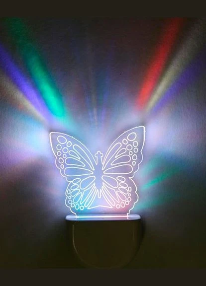 Нічник 3D Led Метелик 0,5W AUKES (311201375)