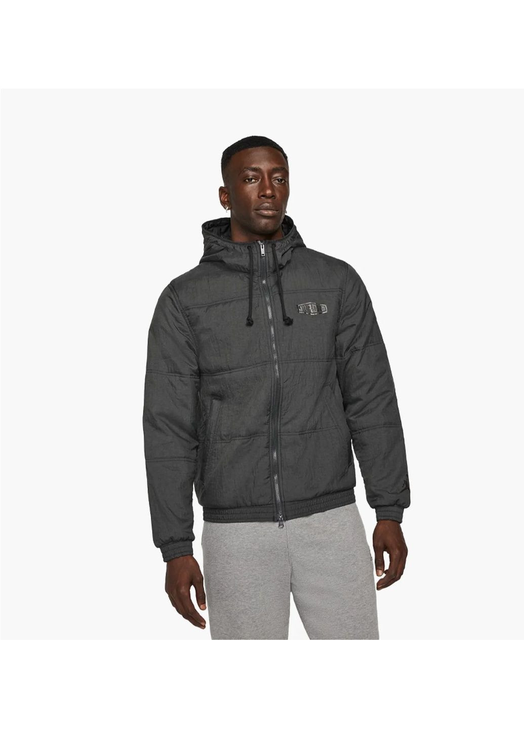 Сіра вітровка чоловіча m j sprt dna jkt Air Jordan