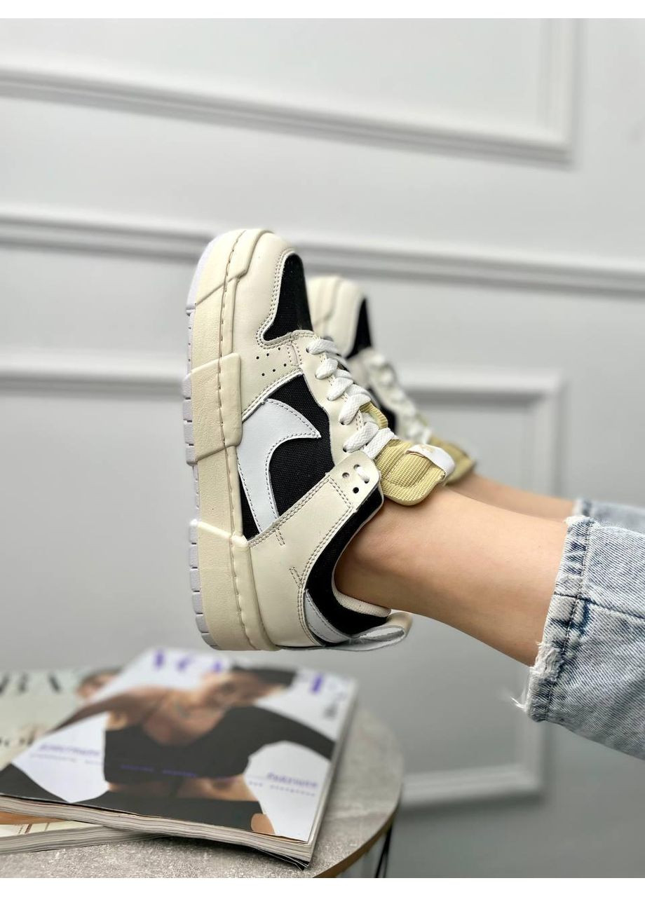 КРОССОВКИ ЖЕНСКИЕ NIKE DUNK DISRUPT «PALE IVORY» НАЙК СБ ДАНК No Brand белые демисезоны (367167949)