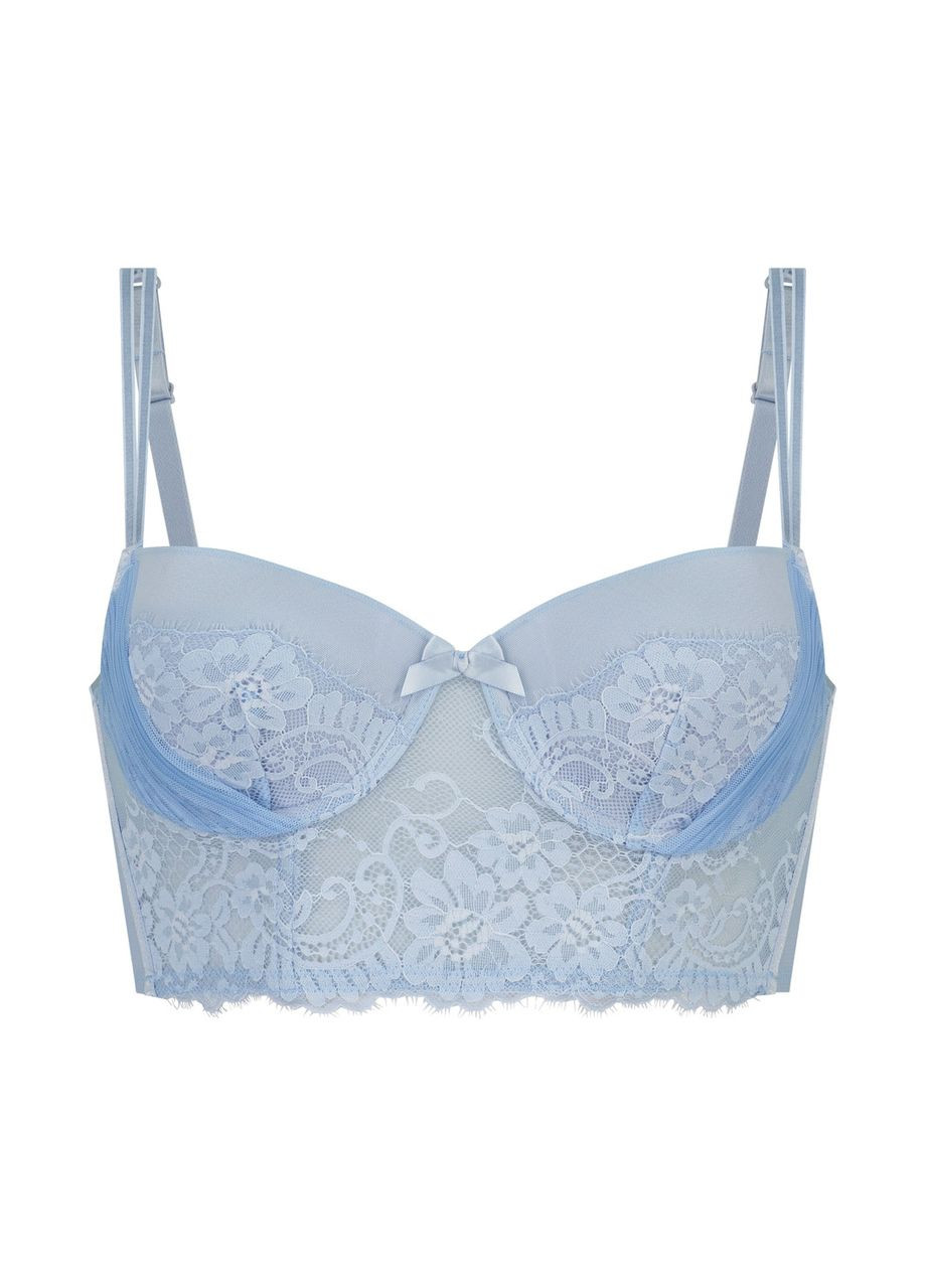 Голубой бюстгальтер catrin нежный голубой 80c Hunkemoller