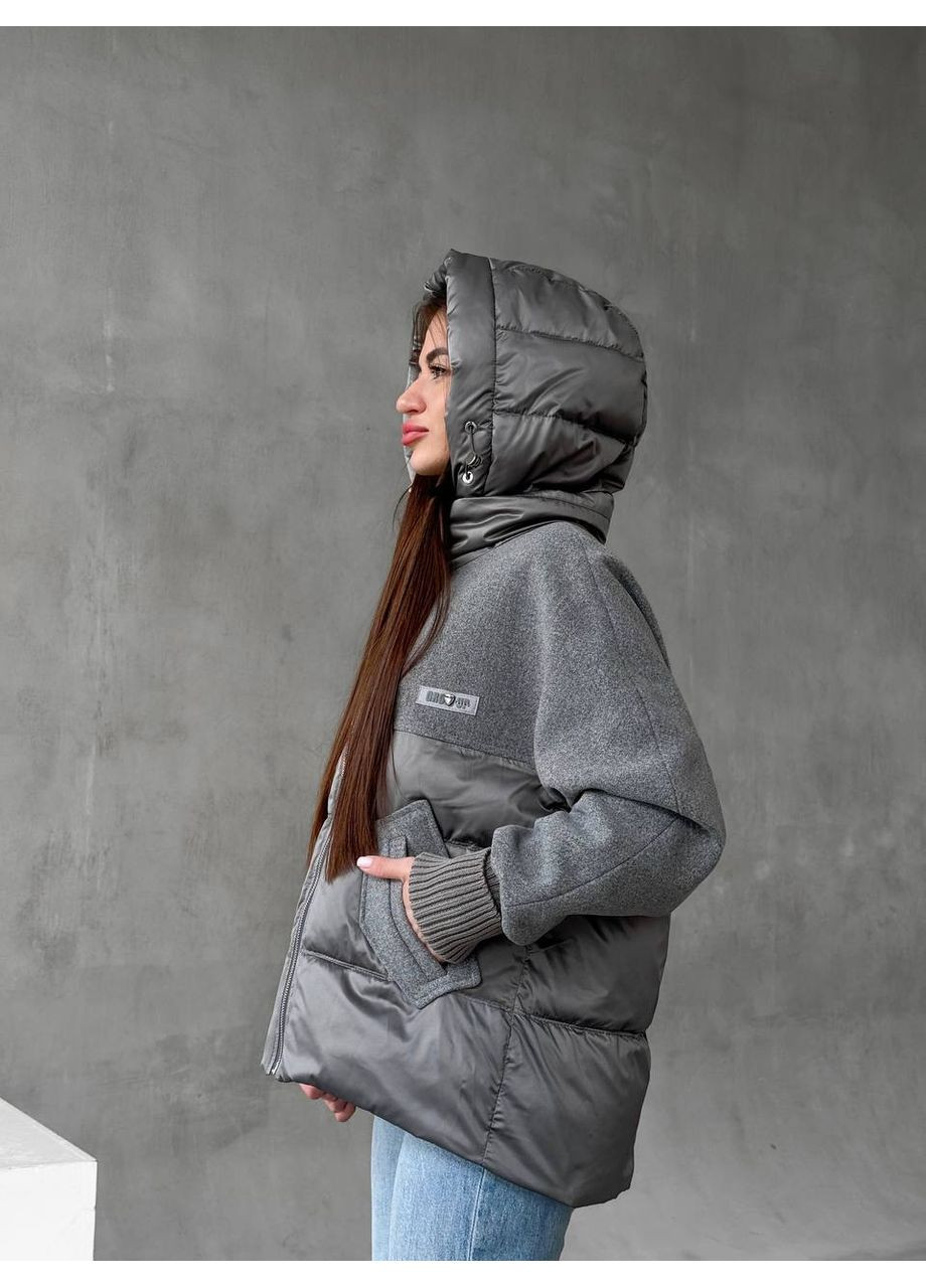 Графитовая женская куртка демисезонная SK
